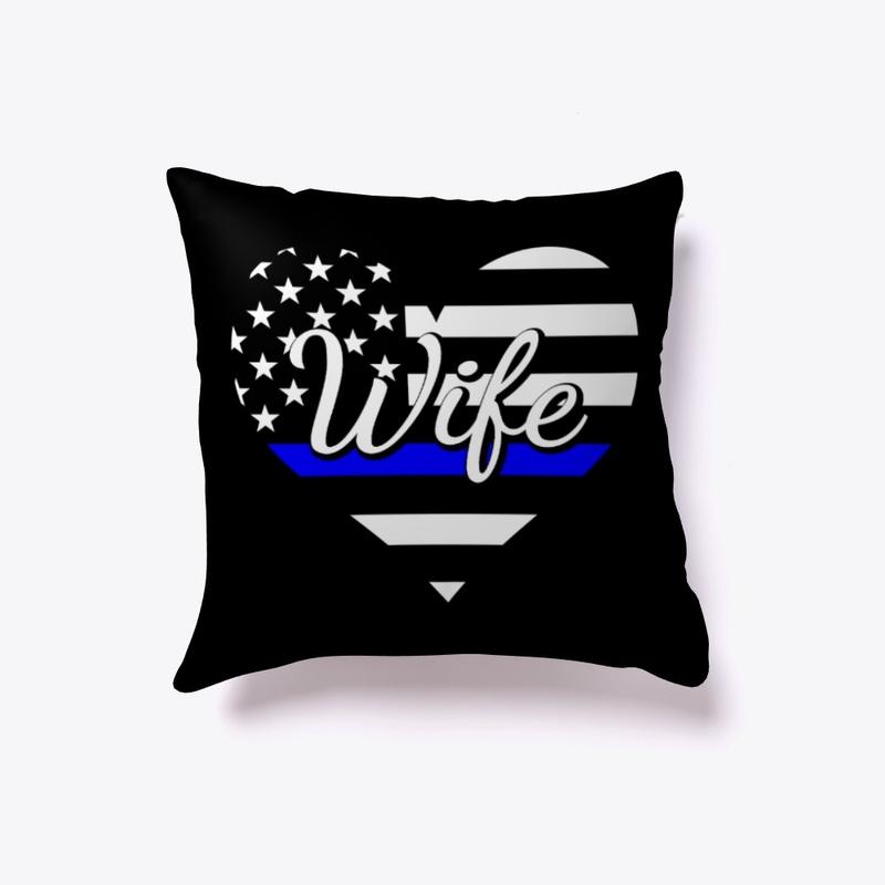 Police Wife - Thin Blue Line Heart