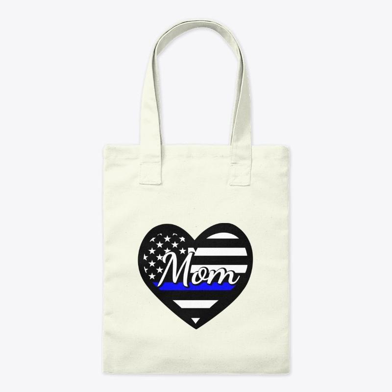 Police Mom - Thin Blue Line heart