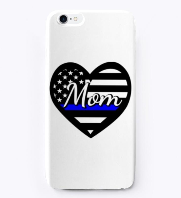 Police Mom - Thin Blue Line heart